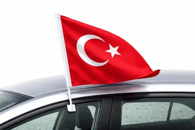 Produktbild von Türkei Fahne 30x45 cm, wasser- & UV-beständig, leuchtende Farben, für Innen- & Außenbereich