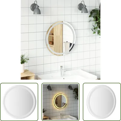 Immagine prodotto di The Living Store Specchio da bagno a LED rotondo da 50 cm