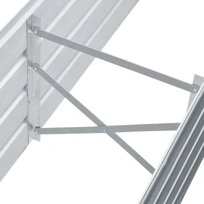 Image de vidaXL Lit surélevé de jardin Acier galvanisé 160x40x45 cm Gris