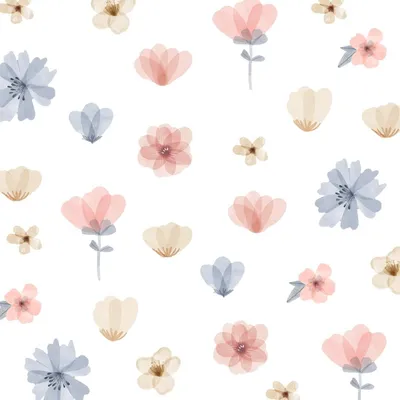 Image de Autocollants décoratifs pour enfants, avec des motifs floraux en rose et en bleu
