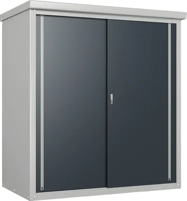 Obrázok produktu pre Kovová záhradná skriňa Trimetals Guardian D63 Grey 98x172x187 cm