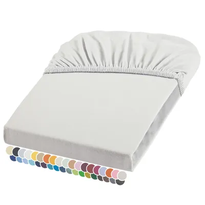 Produktbild von liebling Elasthan Spannbetttuch 200x200 bis 210-220 cm, mit Rundumgummizug, faltenfrei & atmungsaktiv, Matratzen bis 26 cm Höhe, weiß