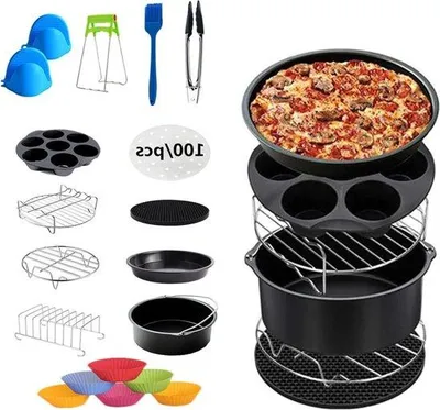 Obrázok produktu pre Sada príslušenstva na pečenie pre formy s priemerom 3–8 palcov, 13-dielna, na pizzu, koláče, muffiny