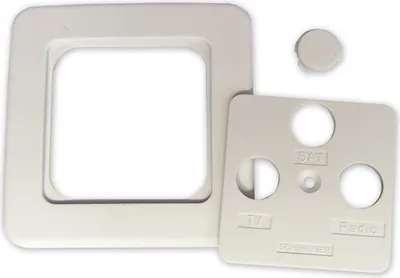 Produktbild von Schwaiger ADP312 042, Weiß, Kunststoff, Schraubenlos, schwaiger, SAT + TV + Radio, 75 mm