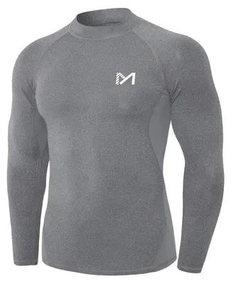 Productafbeelding van MEETYOO Compressieshirt voor heren, functioneel shirt met lange mouwen, fitnessshirt voor mannen