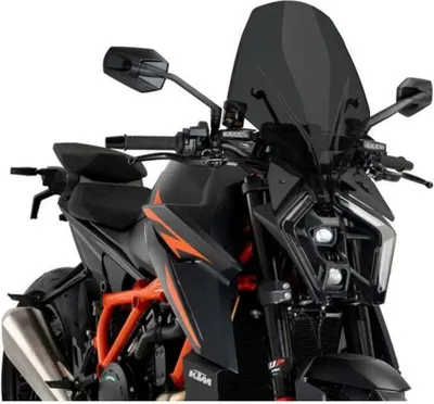 Immagine prodotto di Cupolino PUIG Naked touring fumè scuro omologato ABE per Ktm