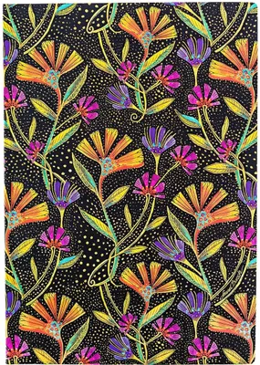 Produktbild von Wild Flowers (Playful Creations) Midi Dot-Grid Softcover Flexi Journal (Elastic Band Closure)