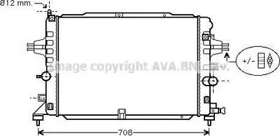 Produktbild von PRASCO OL2490 Kühler Wasserkühler Motorkühler für OPEL ZAFIRA B (A05) Astra H Caravan (A04) Astra H Schrägheck (A04) Astra H GTC (A04) Astra H TwinTop