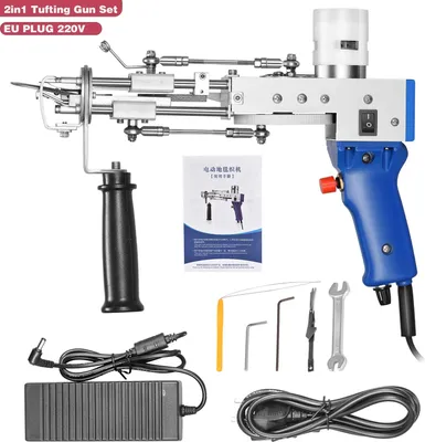 Productafbeelding van Tuftingpistool, 2-in-1 functionaliteit, gebruiksvriendelijk ontwerp, SET D
