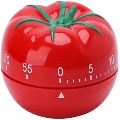 Mechanischer Küchentimer, 55 Min., Countdown, Eieruhr, rot