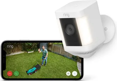 Productafbeelding van Gecertificeerde en e Ring Spotlight Camera Plus met batterij