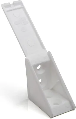 Produktbild von 100 Stück Doppel Korpusverbinder Eckverbinder Schrankverbinder Möbelverbinder Winkel für Möbel 31 x 31 x 20 mm Farbe: Weiß