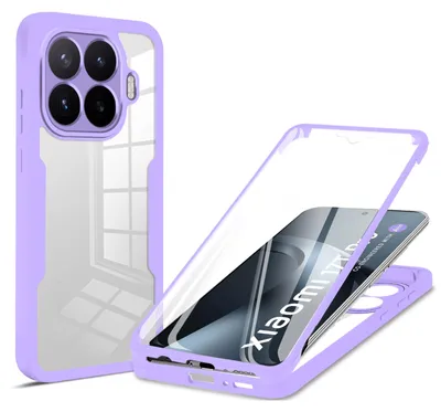 Produktbild von 360° Grad Hülle für Xiaomi 17T Pro Handyhülle Integriertem Displayschutz Lila