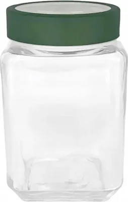 Produktbild von Quadratisches Glasvorratsglas 700 ml mit Schraubdeckel, luftdicht, Lebensmittelbehälter 1 Stück