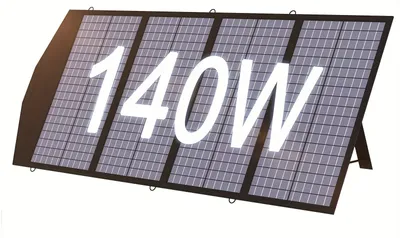 Immagine prodotto di Pannello solare - Pannello fotovoltaico - Pannello pieghevole - Pannello solare portatile - Pannello solare per campeggio - Potenza: 140W
