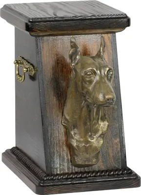 Image de Kleinspitz - Urne pour cendres de chien, urne élégante avec statuette, urne commémorative avec buste de chien de la marque Art-Dog.
