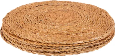 Produktbild von Argon Ta Runde gewebte Typha-Tischsets – 30 cm – 6er-Pack