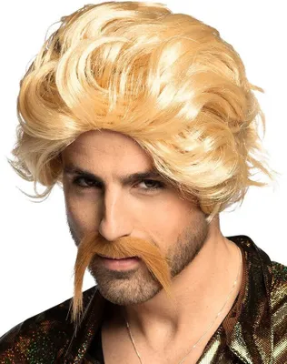Immagine prodotto di Macker Set biondo - parrucca e barba in costume carnevale