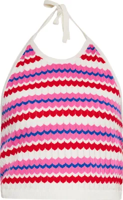 Produktbild von ebeeza damen tank top - wollweiss mehrfarbig, XL