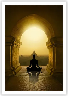 Produktbild von Poster - Poster ohne Rahmen - Meditation Tempel Schatten - 70x100 cm - Wand Bild - Wanddeko - Wandbilder - Kunstposter - Wandposter - Bilder - Kunstdruck - Wanddekoration - Wandbild - P2XPA70x100-4474