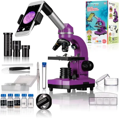 Produktbild von Bresser Junior Junior Biolux Sel Studentenmikroskop Lila One Size / EU Plug 220V Lila One Size