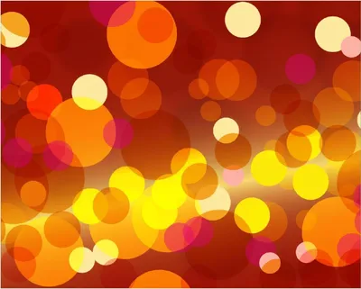 Produktbild von Wallario Poster - Rote  gelbe und orange Kreise - harmonisches Muster, Kunstdruck Größe: 40 x 50 cm