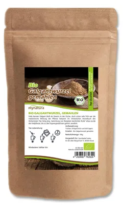 Produktbild von Mynatura  Galgantwurzel gemahlen – in verschiedenen Größen - 100g