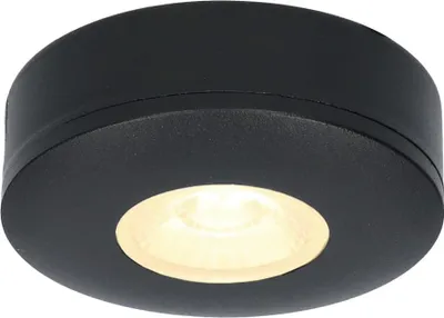 Image de HOFTRONIC - Spot LED plafond 3W 2700K IP44 Noir rond dimmable