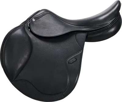 Produktbild von Equestro Meredith Double Leather Springen Sattel Schwarz 17´´ Schwarz 17´´