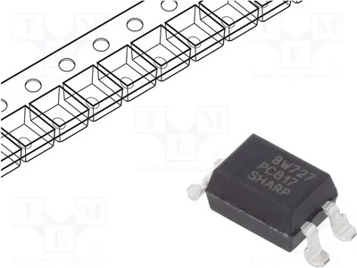 Produktbild von 2x Optokoppler SMD  Kanäle: 1 Uce: 80V PC817X2CSP9F Optokoppler - ausgang