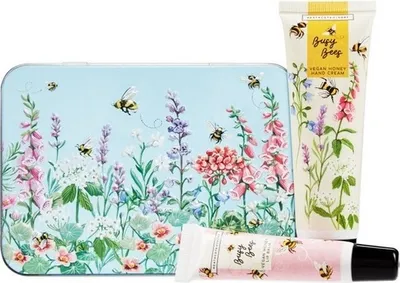 Obrázok produktu pre Heathcote & Ivory Buzzy Beez balzam na pery a krém na ruky 2ks balzam na pery a krém na ruky v plechovej krabičke