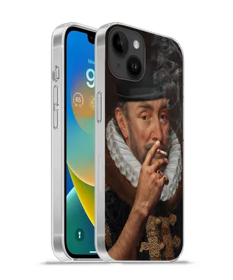 Produktbild von MuchoWow® Handyhülle Schutzhülle Hülle für Apple iPhone 14 Plus - Soft case Wilhelm von Oranien - Zigarette - Rauchen Silikon Softcase Handy Hülle - Abbildung