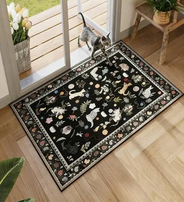 Image de Tapis antidérapant, dimensions 40 x 60 cm, lavable en machine et résistant à l'usure