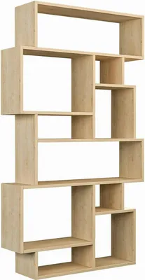 Produktbild von Dmorra Bücherregal Gacrux 96x26x169cm Braun 8 Fächer, Bibliothek