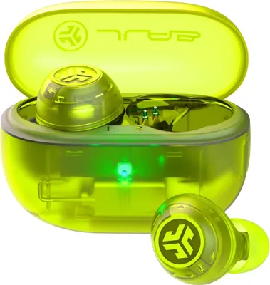 Zdjęcie produktu dla JLab Go Pop ANC, True Wireless Stereo (TWS), 20 - 20000 Hz, Połączenia/muzyka, Zestaw słuchawkowy, Morski, Przezroczysty
