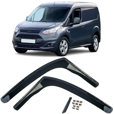 Zdjęcie produktu dla Osłona przeciwwiatrowa, osłona przed deszczem, czarna, do Ford Transit Connect (2013-2020)