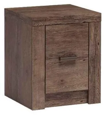 Produktbild von Masseno Nachttisch ZERI Nachtschrank Beistelltisch für Schlafzimmer 45 x 55 x 42 cm Braun