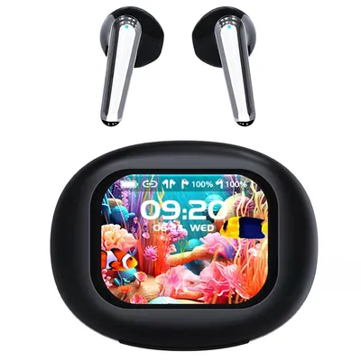 Produktbild von Bluetooth Kopfhörer, Kabelloses In-Ear Headset mit Ladecase und LED Display, Echtzeit-AI-Übersetzung, 30 Stunden Akkulaufzeit