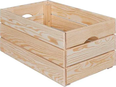 Obrázok produktu pre Drevená debna na ovocie a zeleninu, 51 x 31,5 x 23 cm, masívna, prírodná, praktická