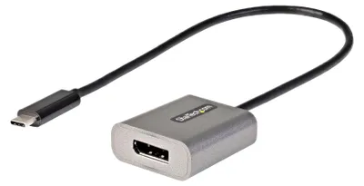 Image de StarTech.com Adaptateur USB C vers DisplayPort - Dongle USB-C 8K/4K 60Hz vers DisplayPort 1.4 - Convertisseur Graphique USB Type-C vers Écran DP - Compatible Thunderbolt 3 - Câble Intégré 30cm