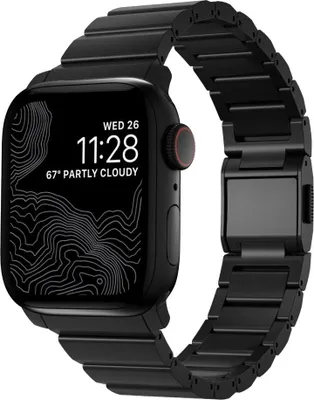 Image de Nomad, bracelet en titane pour Apple Watch V2 42/49 mm, noir