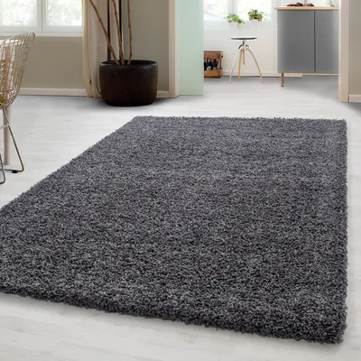 Produktbild von Carpetsale24 Koberec s vysokým vlasem Unicoloured Modern Shaggy Carpet Obývací pokoj Fluffy Soft Cena kladivo, šedá, 300x400 cm