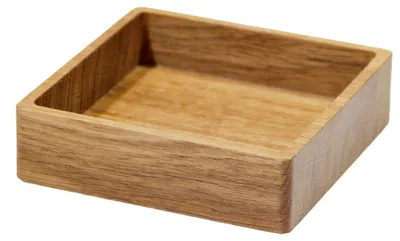 Produktbild von LindDNA Wood Box Square S Eiche nature Holzschale 11 x 11 x 3 cm