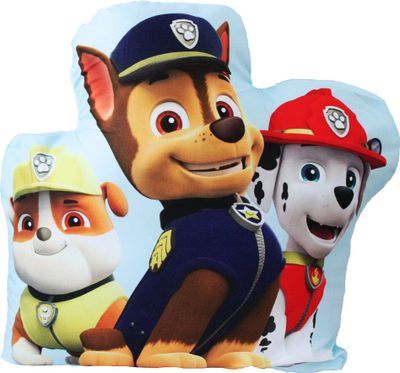 Hellblaues Formkissen mit Helden von Paw Patrol