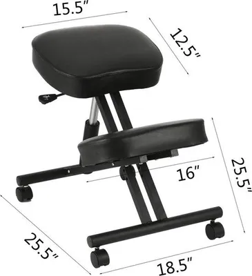 Produktbild von Famanu Kniestoel Ergonomisch - Schwarz