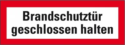 Produktbild von Dreifke® Schild I Feuerwehrschild Brandschutztür geschlossen halten, Kunststo...