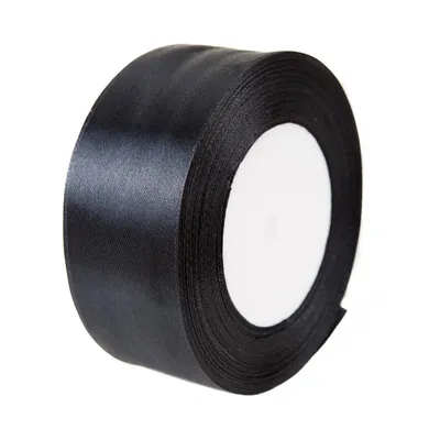 Immagine prodotto di Dekolo fiocco di raso matrimonio nastro di raso regalo nastro fiocco compleanno decorazione 38mm x 32m rotolo nero