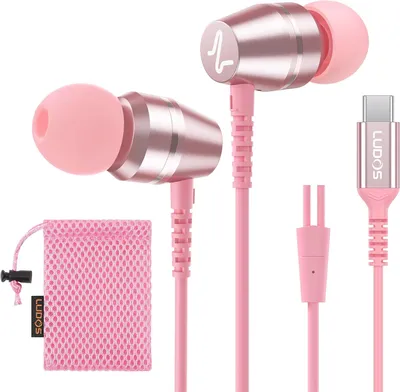 Produktbild von USB-C In-Ear Kopfhörer mit Mikrofon, klare Sprachqualität, Komfort-Design, universelle Gerätekompatibilität für Alltag & Arbeit