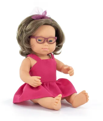 Produktbild von Miniland Babypuppe Mit Sd 38 Cm Rosa Rosa One Size