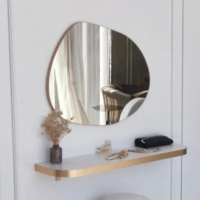 Immagine prodotto di Dorno - Specchio, 55x75h cm oro, Forma Ovale